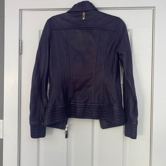 Mackage Leather Jacket Women’s Purple Size XS - Picture 5 of 11